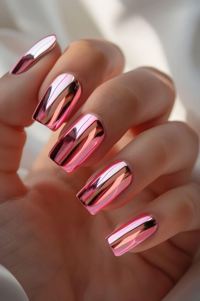 Chrome Aura Nails